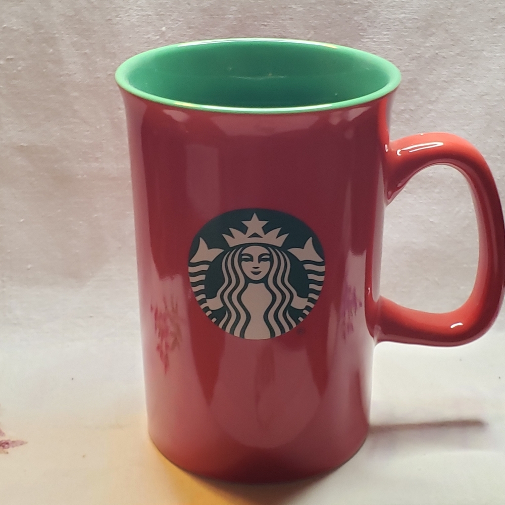 2024 Starbucks ©️ Small Tall Red And Green Holiday Mug